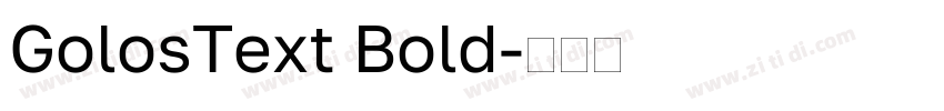 GolosText Bold字体转换